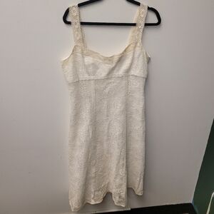 Vintage Size 12 White Lace David Meister Dress